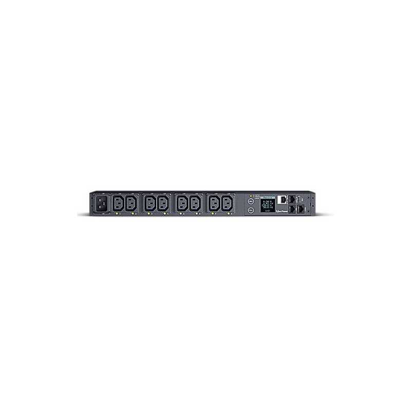 CyberPower PDU81005 Switched Metered-by-Outlet Power Distribution Unit, 1U Rackmount, 1x IEC C20 Input, 8 Outlets, Real-Time Loc