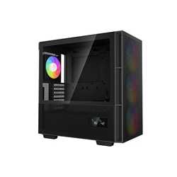 DeepCool CH560 Digital Micro ATX Case with Tempered Glass Side Panel, 1 x USB 3.0, 7 x Expansion Slots with support for a 360mm 