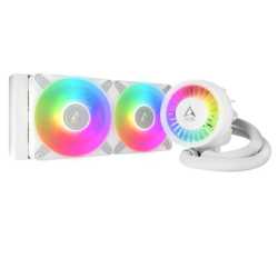 Arctic Liquid Freezer III A-RGB 240mm Liquid CPU Cooler, P12 PWM PST ARGB Fans & ARGB PWM Controlled Pump, White