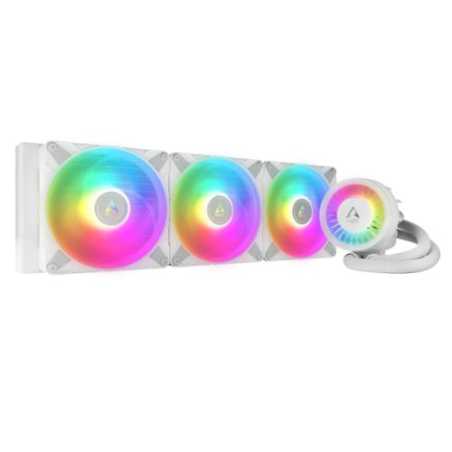 Arctic Liquid Freezer III A-RGB 420mm Liquid CPU Cooler, P14 PWM PST ARGB Fans & ARGB PWM Controlled Pump, White