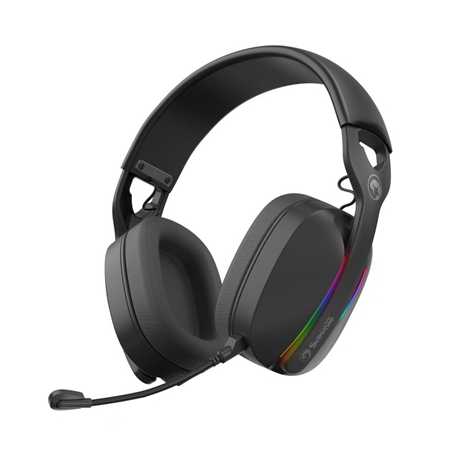 Marvo Scorpion HG9086W Gaming Headphones, Tri-Mode Connection, 2.4GHz Wireless, BT 5.3 or Wired, Sterio Sound, RGB - PC, Android