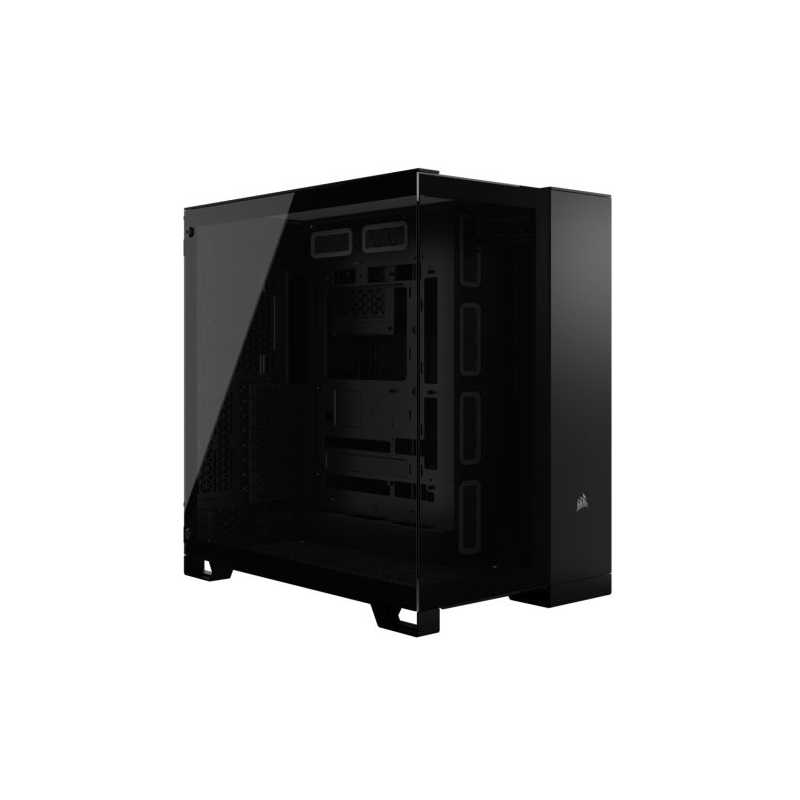 Corsair 6500X Dual Chamber Gaming Case w/ Glass Side & Front, ATX, No Fans Inc., Mesh Panels, USB-C, Black