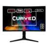 piXL CM27C7 27 Inch Curved Monitor, 165Hz, 1ms, Frameless, Freesync / G-Sync, Full HD, HDMI, Display Port, USB, Black with RGB L