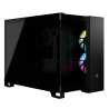 Corsair 2500X RGB Dual Chamber Gaming Case w/ Glass Side & Front, Micro ATX, 2x RGB Fans, Mesh Panels, USB-C, Asus BTF Compatibl