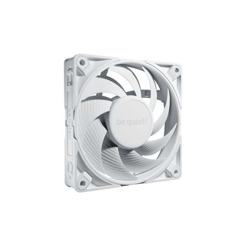 Be Quiet! (BL118) Silent Wings Pro 4 12cm PWM Case Fan, White, Up to 3000 RPM, 3x Speed Switch, Fluid Dynamic Bearing