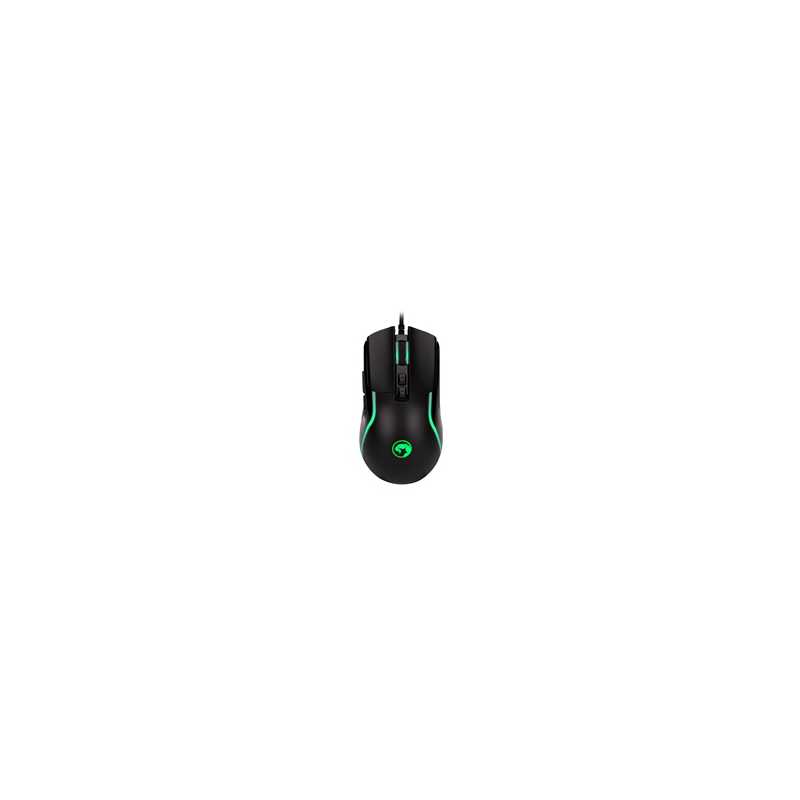 Marvo Scorpion M292-BK Gaming Mouse, USB, 7 LED Colours, Adjustable up to 8000 DPI, Ergonomic Design, Gaming Grade Optical Senso