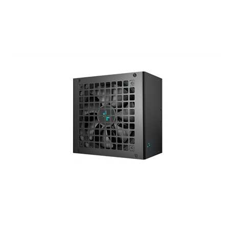 DeepCool PL750D 750W PSU, 120mm Silent Hydro Bearing Fan, 80 PLUS Bronze, Non Modular, UK Plug, Flat Black Cables, Stable with L