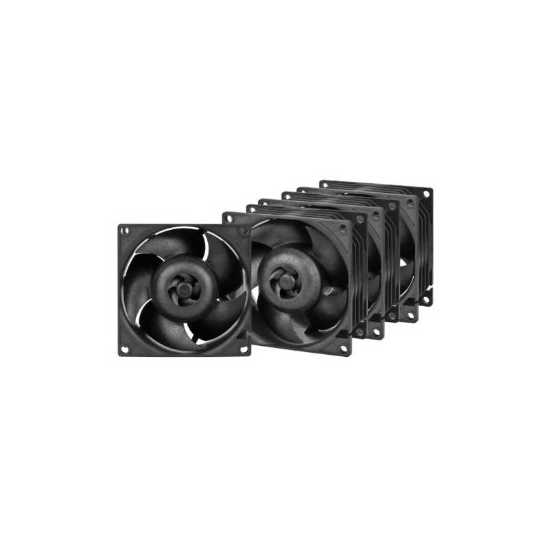 Arctic S8038-7K 8cm PWM Server Fans (4 Pack), Continuous Operation, Dual Ball Bearing, 500-7000 RPM