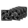 Arctic S8038-7K 8cm PWM Server Fans (4 Pack), Continuous Operation, Dual Ball Bearing, 500-7000 RPM