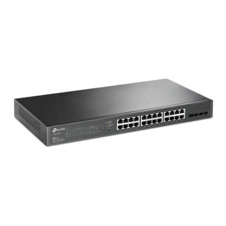 TP-LINK (TL-SG2428P) JetStream 28-Port Gigabit Smart Switch with 24-Port PoE+, 4 GB SFP Slots, Rackmountable 