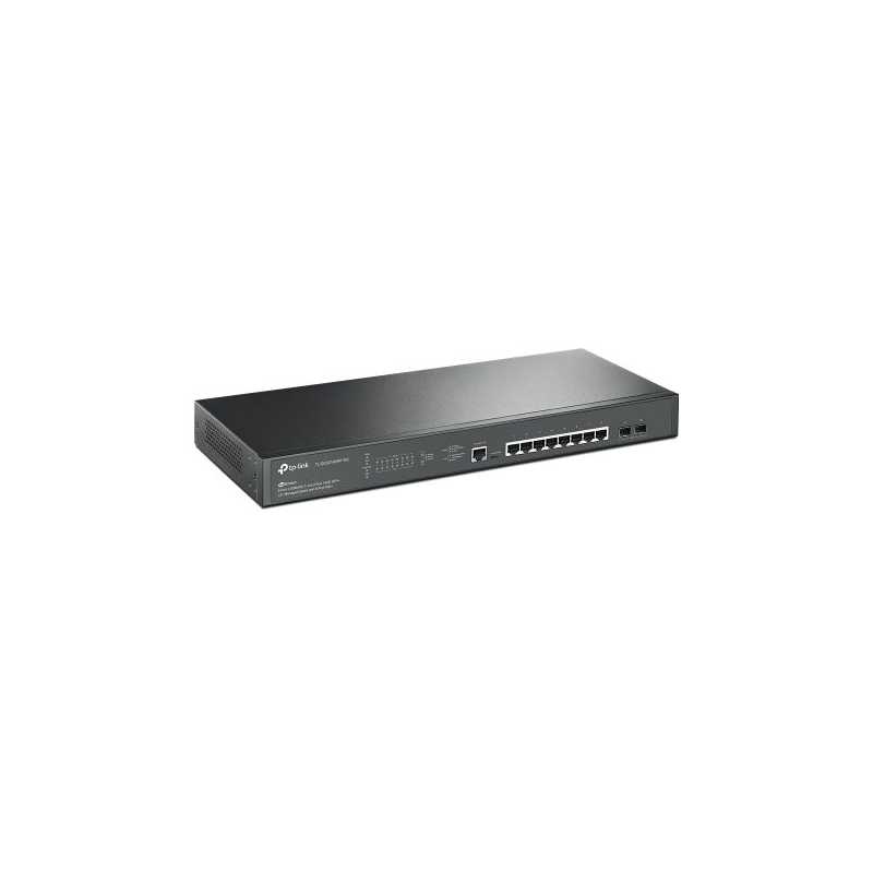 TP-LINK (TL-SG3210XHP-M2) JetStream 8-Port 2.5GBASE-T and 2-Port 10GE SFP+ L2+ Managed Switch with 8-Port PoE+,Rackmountable