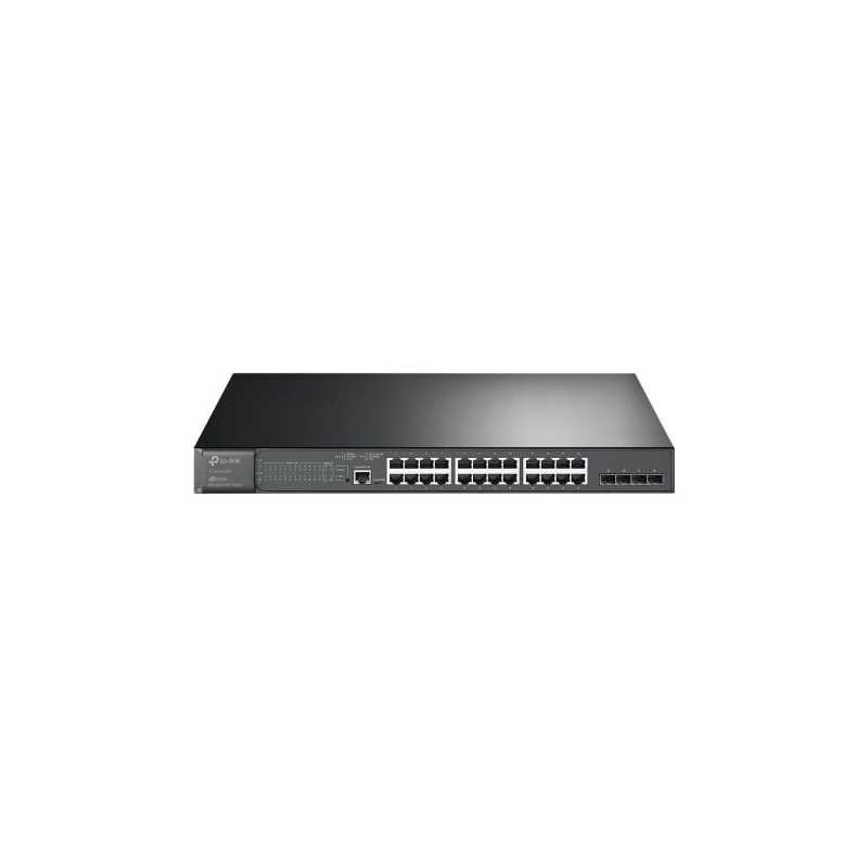 TP-LINK (TL-SG3428MP) JetStream 28-Port Gigabit L2 Managed Switch with 24-Port PoE+, 4 SFP Slots, Rackmountable