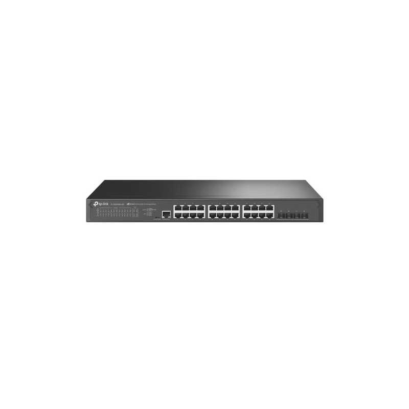 TP-LINK (TL-SG3428X-M2) JetStream 24-Port 2.5GBASE-T L2+ Managed Switch with 4 10GE SFP+ Slots, PoE++, Rackmountable