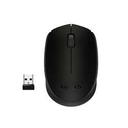 Logitech Wireless Mouse M171, Compact Ambidextrous Curve Design, 12-Month Battery, 2.4 GHz wireless connection, Black