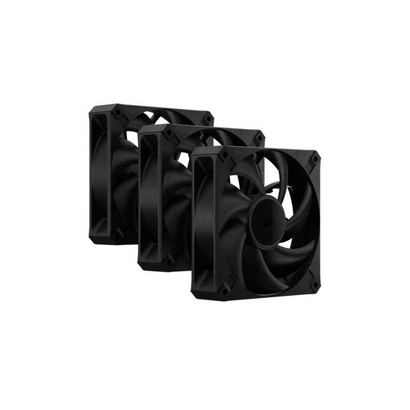 Corsair RS120 MAX 12cm PWM Thick Case Fans x3, 30mm Thick, Magnetic Dome Bearing, 2000 RPM, Liquid Crystal Polymer Construction