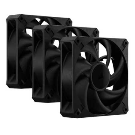 Corsair RS120 MAX 12cm PWM Thick Case Fans x3, 30mm Thick, Magnetic Dome Bearing, 2000 RPM, Liquid Crystal Polymer Construction