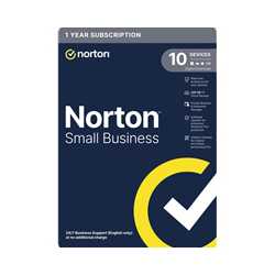 Norton Small Business, Antivirus Software, 10 Devices, 1-year Subscription, Includes 250GB of Cloud Storage, Dark Web Monitoring