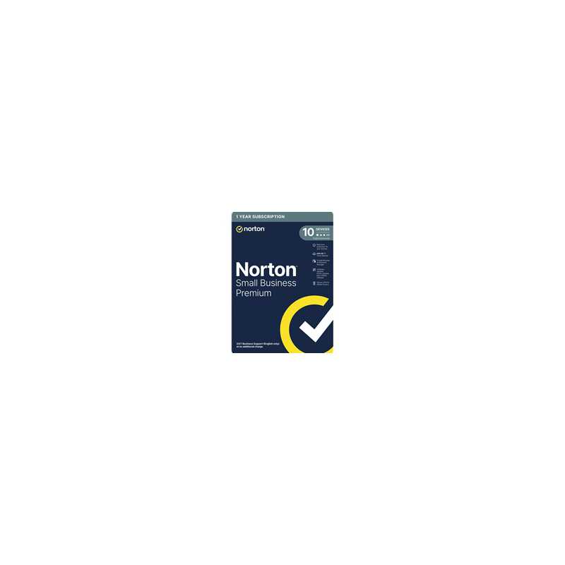 Norton Small Business Premium, Antivirus Software, 10 Devices, 1-year Subscription, Includes 500GB of Cloud Storage, Dark Web Mo