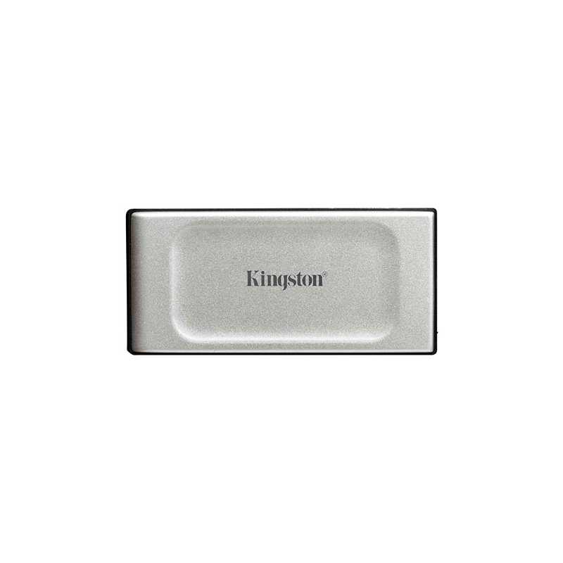 Kingston XS2000 500GB Pocket Size External SSD, USB 3.2 Gen2x2 Type-C, IP55 Water & Dust Resistant, Ruggedised Sleeve for Drop P