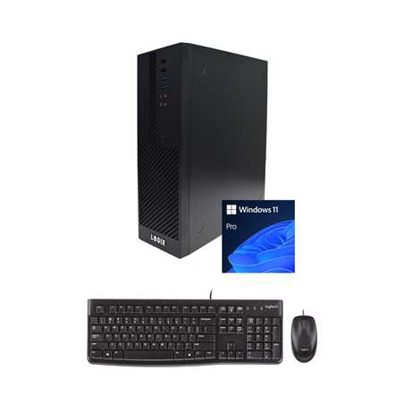 LOGIX 12th Gen Intel Core i5 6 Core Small Form Factor SFF Business PC with 16GB RAM, 500GB SSD, Windows 11 Pro, Keyboard, Mouse 