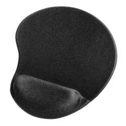 Hama Ergonomic Mini Mouse Pad, Memory Foam Wrist Rest, Non-slip Base, 200 x 230 x 21 mm