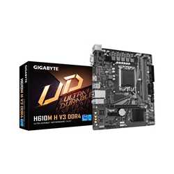 Gigabyte H610M H V3 DDR4 Intel 1700 Socket Motherboard, Micro-ATX, 2x DDR4 Slots, 1x M.2 Socket, 1x D-Sub / 1x HDMI Port