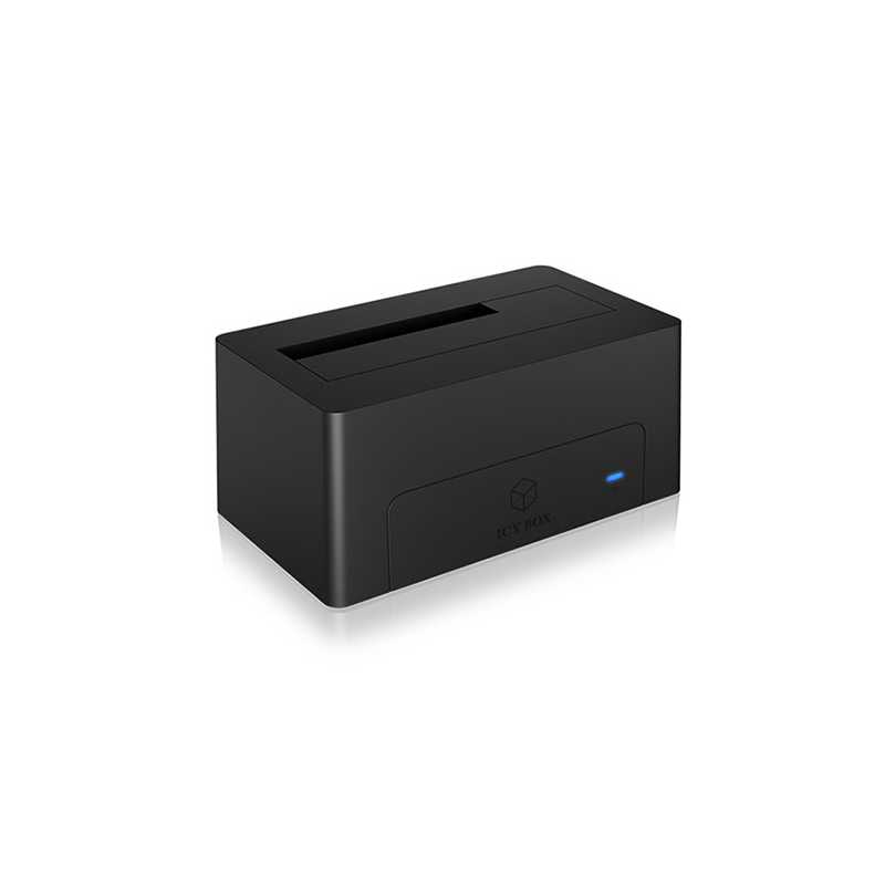 Icy Box (IB-1121-C31) Single Bay Docking Station, 2.5"/3.5" SATA, USB 3.1 Gen2 Type-C, HotSwap