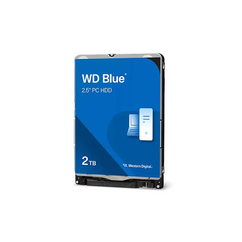 WD 2.5", 2TB, SATA3, Blue Mobile Hard Drive, 5400RPM, 128MB Cache, 7mm, OEM