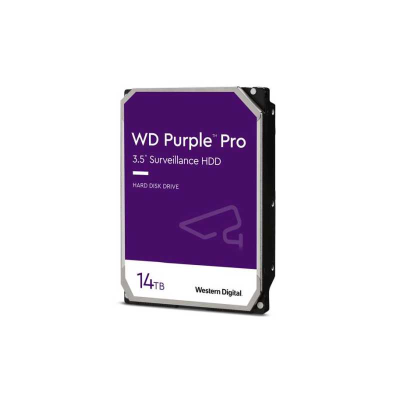 WD 3.5", 14TB, SATA3, Purple Pro Surveillance Hard Drive, 7200RPM, 512MB Cache, OEM