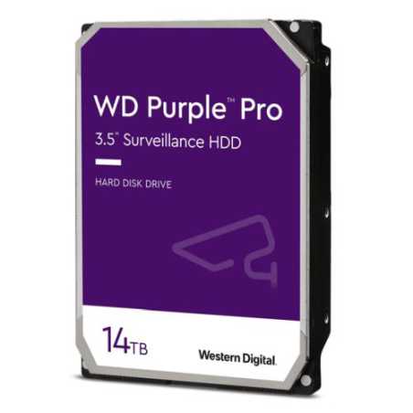 WD 3.5", 14TB, SATA3, Purple Pro Surveillance Hard Drive, 7200RPM, 512MB Cache, OEM