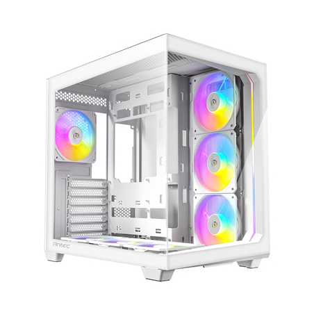 ANTEC Constellation C5 White ARGB Case, 270' Full-view tempered glass, Dual Chamber, Support back-connect motherboards, 7 x ARG