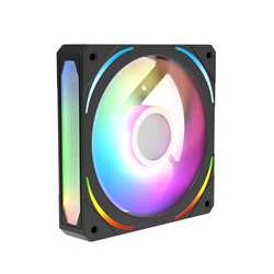 CIT Lightning 120mm Three-Sided Infinity ARGB Black 3-Pin PC Cooling Fan - High-Performance RGB Case Fan