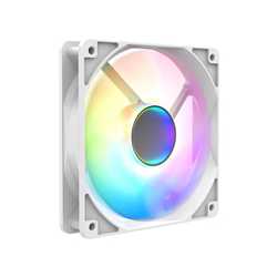 CIT Halo 120mm Infinity ARGB White 4-Pin PWM High-Performance PC Cooling Fan with Addressable RGB Lighting and Superior Airflow