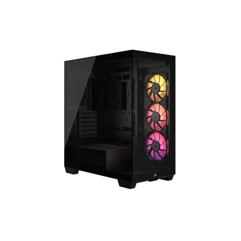 Corsair iCUE LINK 3500X RGB Gaming Case w/ Glass Side & Front, E-ATX, 3x RGB Fans & iCUE LINK Hub, USB-C, Asus BTF Compatible, B