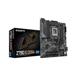 Gigabyte Z790 S DDR4 Ultra Durable Intel 1700 Socket Motherboard, ATX, 4x DDR4 Slots, 3x M.2 Sockets, 1x USB-C Port, Fitted I/O 