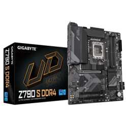 Gigabyte Z790 S DDR4 Ultra Durable Intel 1700 Socket Motherboard, ATX, 4x DDR4 Slots, 3x M.2 Sockets, 1x USB-C Port, Fitted I/O 