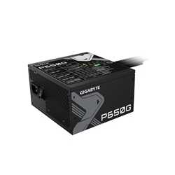 GIGABYTE P650G 650W PSU, 120mm Silent Hydraulic Bearing Fan, 80 PLUS Gold, Non Modular, UK Plug, 100% Japanese Capacitors, Singl