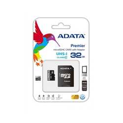 Adata Premier 32GB Micro SDHC UHS-I Class 10 Memory Card with Adaptor