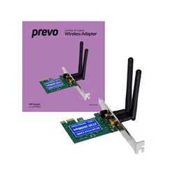 Prevo 300mbps PCI Express Wireless Adapter with Additional Low Profile Bracket