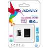 Adata Premier 64GB Micro SDHC UHS-I Class 10 Memory Card with Adaptor