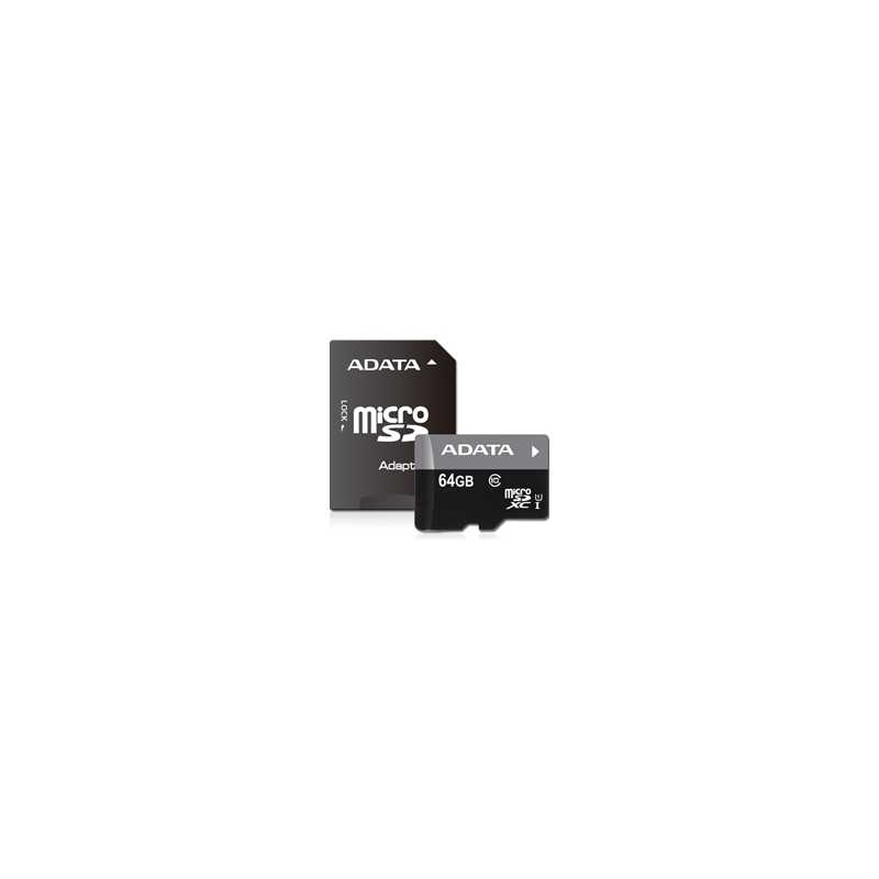 Adata Premier 64GB Micro SDHC UHS-I Class 10 Memory Card with Adaptor