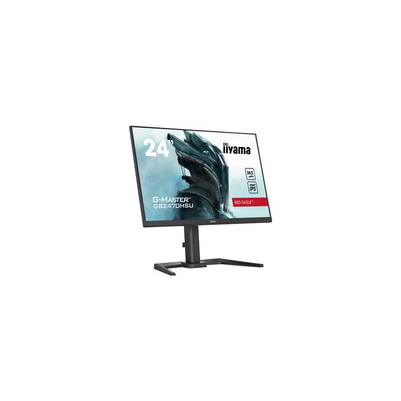 iiyama G-Master Red Eagle gaming monitor GB2470HSU-B5 23.8" Height Adjustable, Full HD, 165Hz, 0.8ms, FreeSync, HDMI, Display P