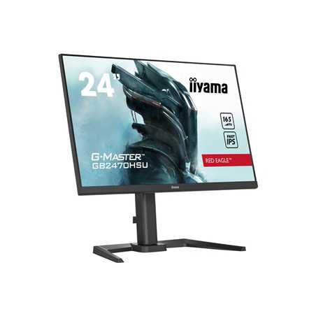 iiyama G-Master Red Eagle gaming monitor GB2470HSU-B5 23.8" Height Adjustable, Full HD, 165Hz, 0.8ms, FreeSync, HDMI, Display P