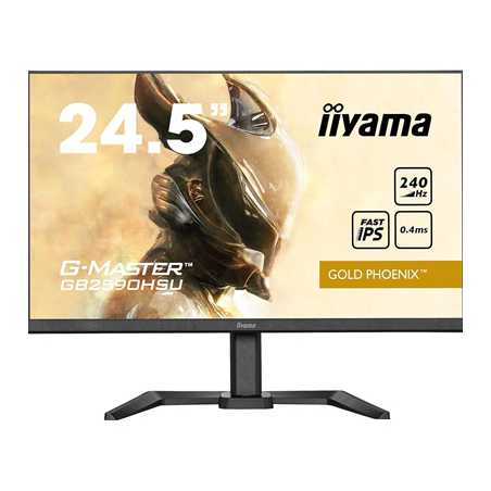 iiyama G-Master Gold Phoenix gaming monitor GB2590HSU-B5 24.5" Black, Ultra Slim Bezel, Full HD, 240Hz, 0.4ms, FreeSync, HDMI, 