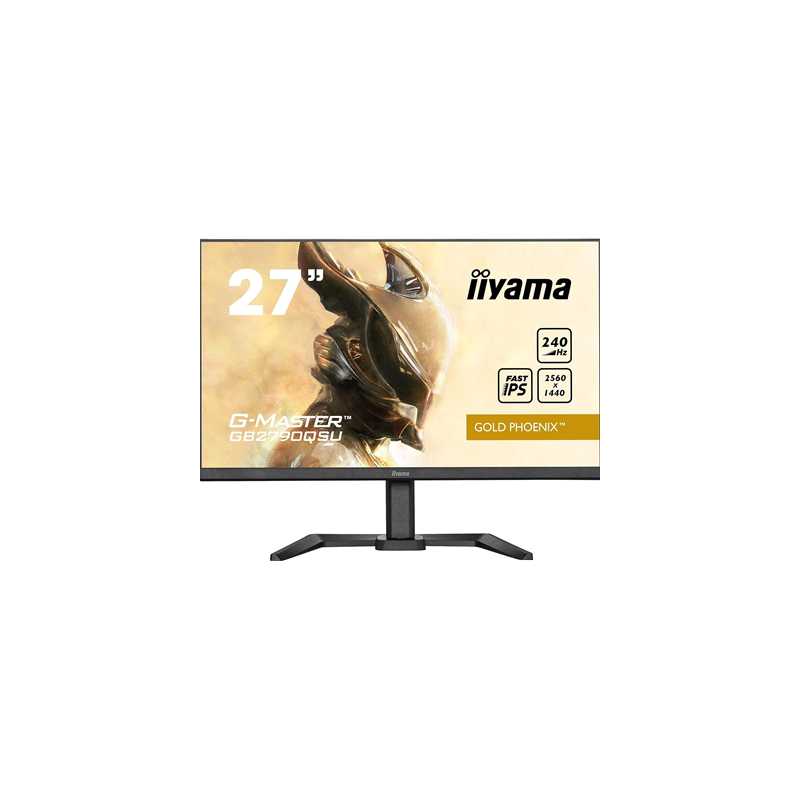 iiyama G-MASTER Gold Phoenix GB2790QSU-B5 27 inch IPS Gaming Monitor, QHD, 1ms, HDMI, DisplayPort, USB Hub, Freesync, 240Hz, Spe