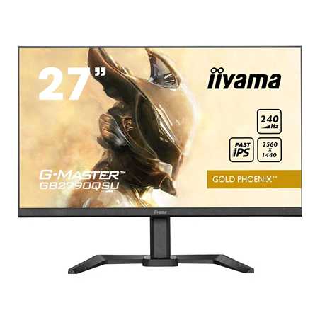 iiyama G-MASTER Gold Phoenix GB2790QSU-B5 27 inch IPS Gaming Monitor, QHD, 1ms, HDMI, DisplayPort, USB Hub, Freesync, 240Hz, Spe