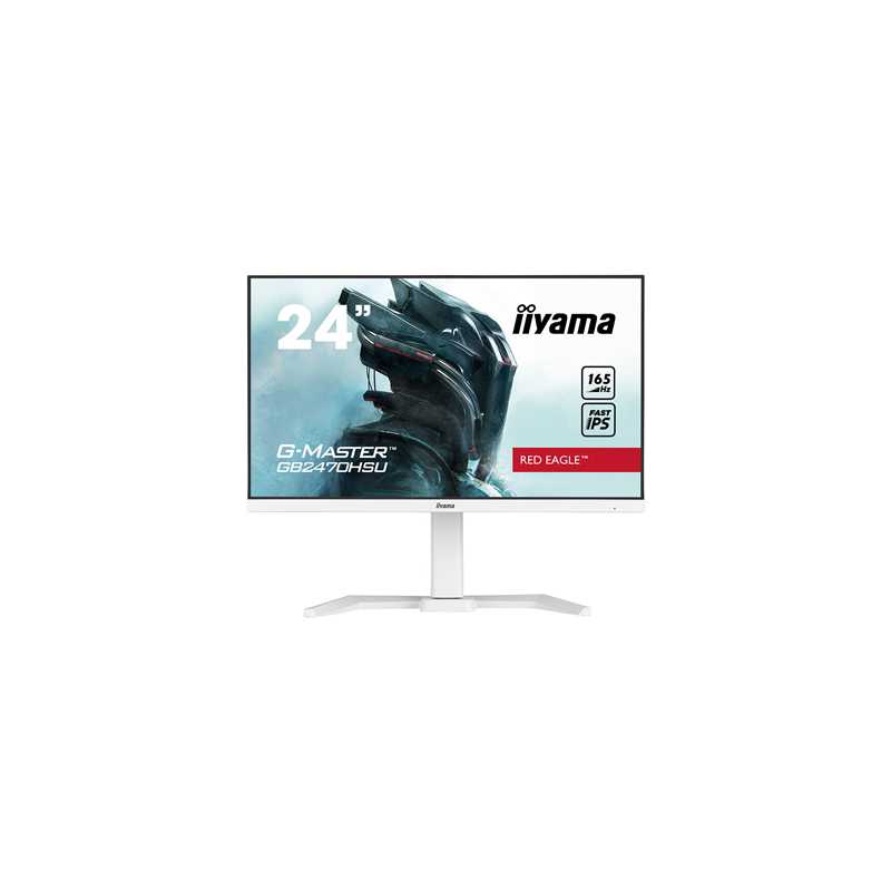 iiyama G-MASTER GB2470HSU-B5 Red Eagle 23.8 inch IPS Monitor, Full HD, 0.8ms, HDMI, DisplayPort, USB Hub, Freesync, 165Hz, Speak