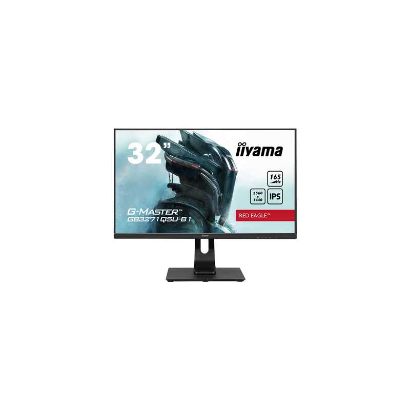 iiyama G-Master Red Eagle gaming monitor GB3271QSU-B1 32" Black, 2560 x 1440, 1ms, 165hz, FreeSync, HDMI, Display Port, Height 