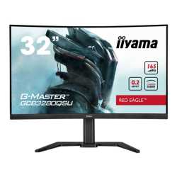 iiyama G-Master GCB3280QSU-B1 Red Eagle 32 Inch Curved Gaming Monitor, Black, 2560x1440, 0.2ms, 165hz, FreeSync, HDMI, Display P