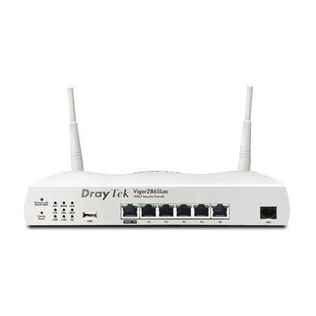 DrayTek V2865LAX-5G-K Vigor 2865Lax 5G Wireless 6 AX Multi-WAN Firewall VDSL/5G Integrated Modem Router with VOIP Functionality